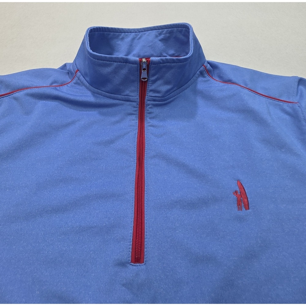 Johnnie-O Pullover 1/4 Zip Jacket Mens M Thermotech Performance LIMITED USE Blue